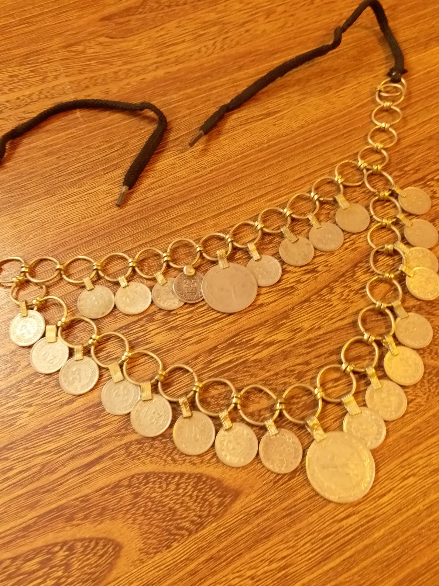 Coins And Metal Circle Chokar