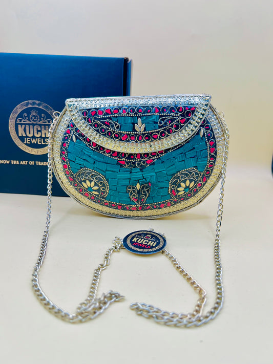 Metal Stone Bags For Girls