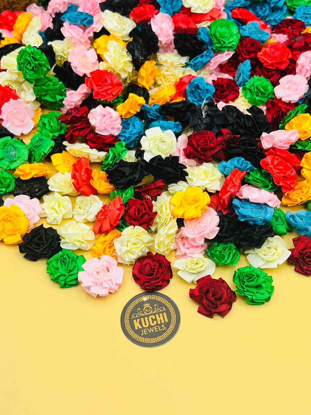 Artificial Fabric Flowers DIY Crafts Decoration Wedding Accessories 50 Pcs