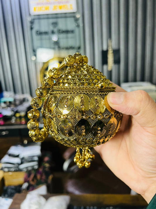 Heer Collection Beautiful Potli Golden Bag-5