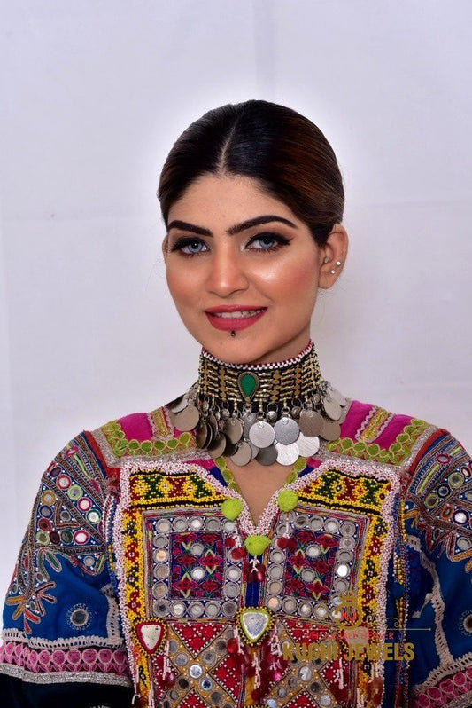 Double Coins Afghani Choker
