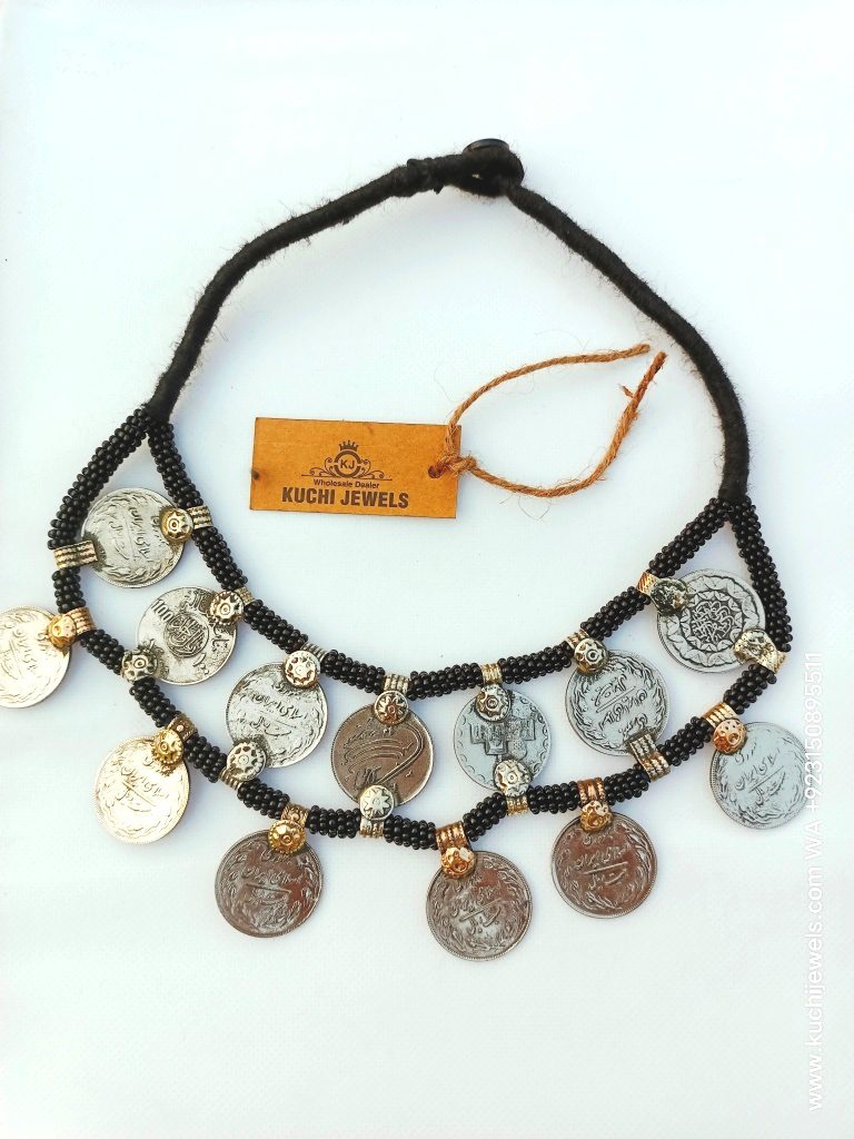 Double Old Coins Layer Choker