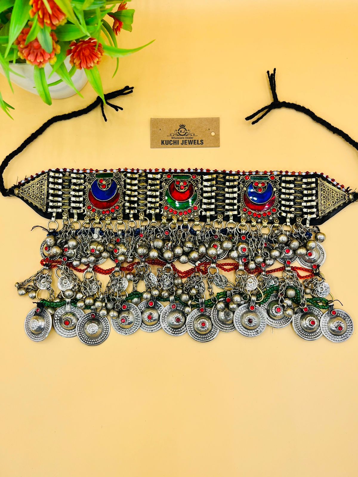 Ethnic Vintage Turkmen Accessories Choker