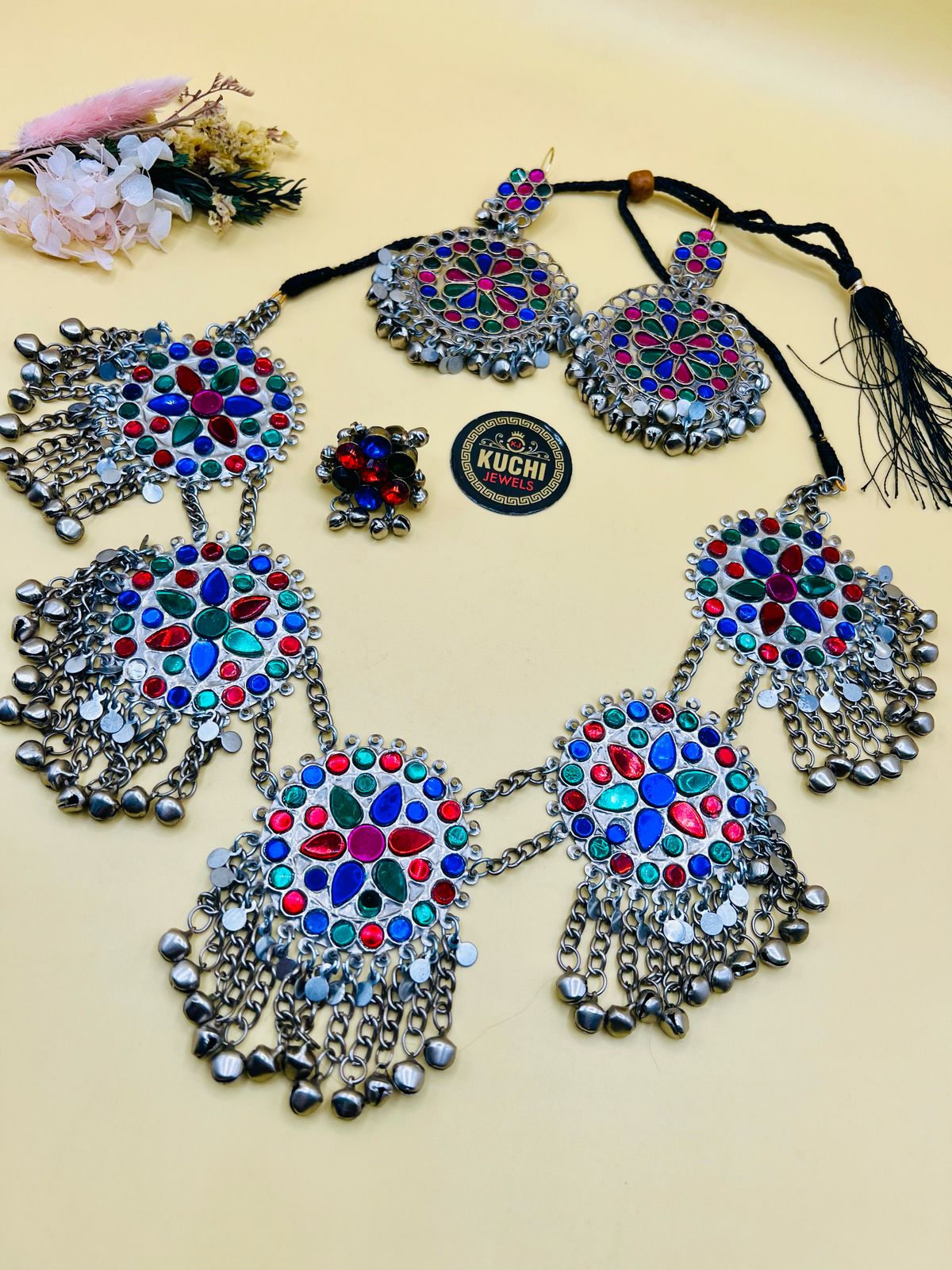 Five Pendant Pakhton Necklace Set