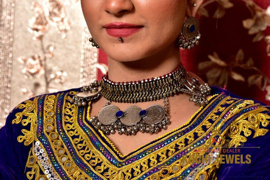 German Silver Spike Choker Set