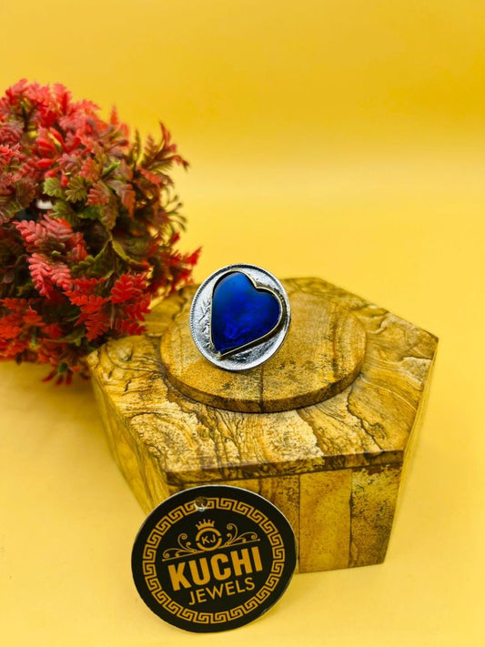 Heart Style Afghani Ring