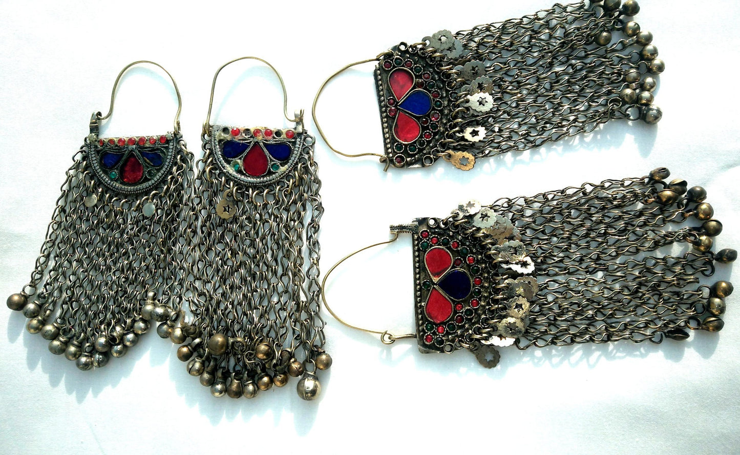 Long Bells Kuchi Ear Ring