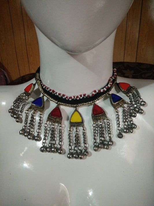 Multi Coloured Pendant Chokar