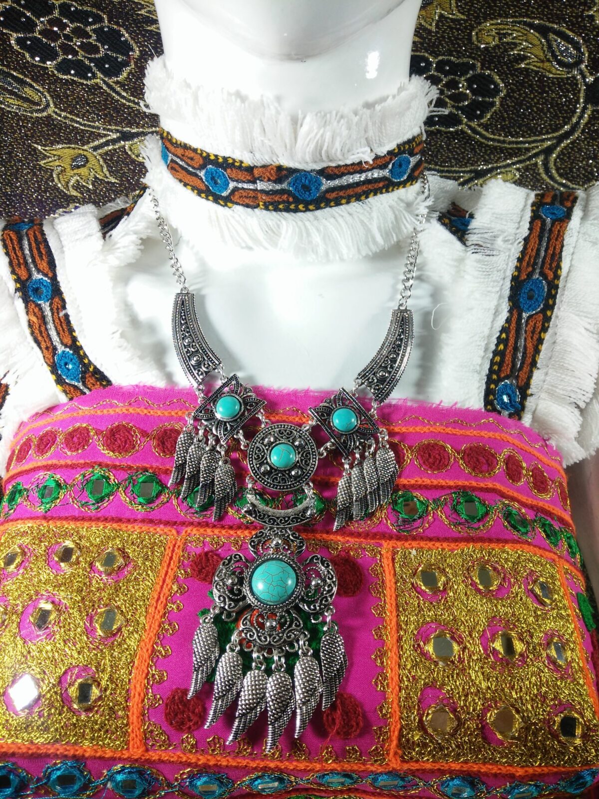 Turkish Chokar With Turquoise Stone-2