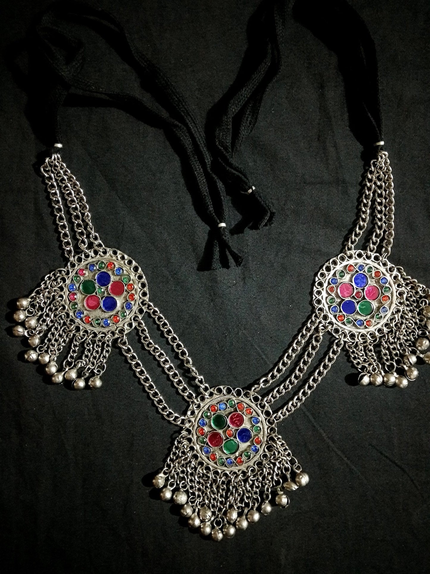 Three Pendant & Chain layer Necklace
