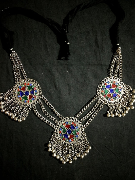 Three Pendant & Chain layer Necklace
