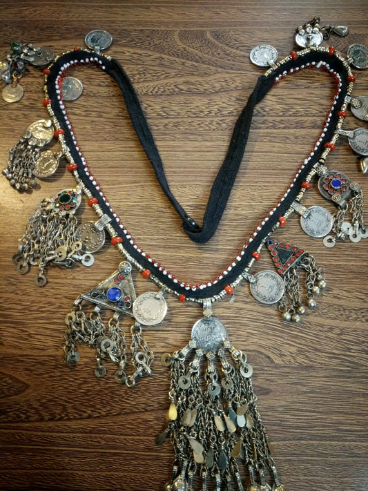 Vintage parts Long Afghani Belt/Necklace