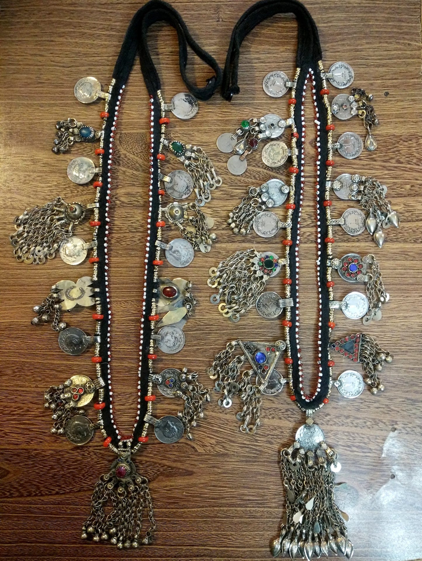 Vintage parts Long Afghani Belt/Necklace