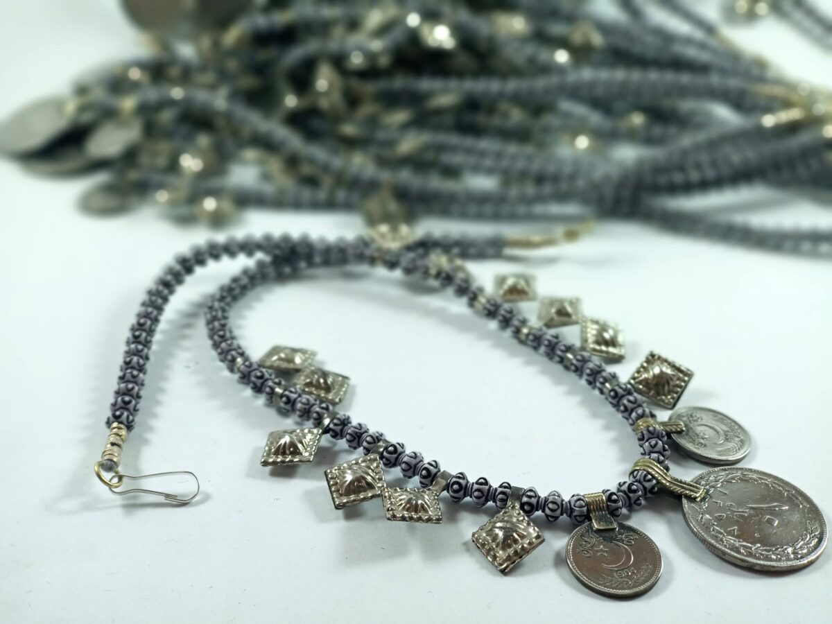 Turkish Beaded Coins Choker