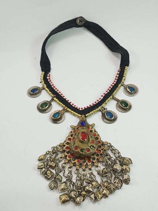 Bridal Pendant & Coins Necklace