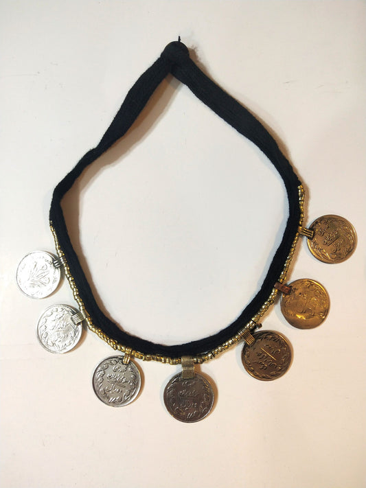 Bohemian old Coins Choker