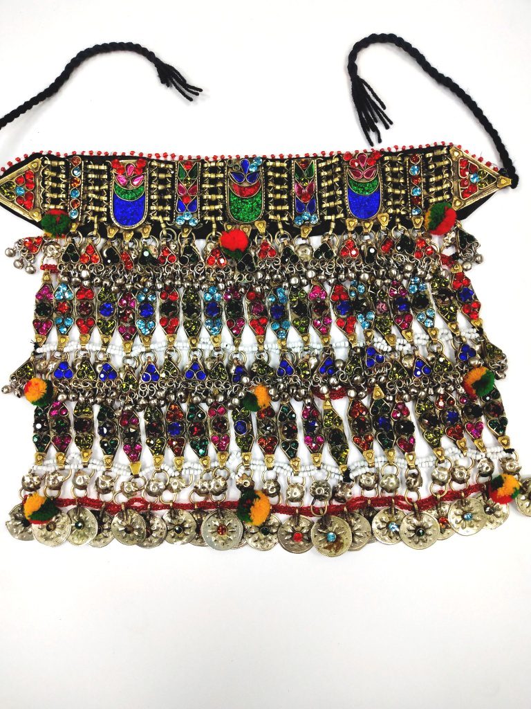 Antique Three Layer Necklace Set (Necklace, Head Piece, Ear Ring)