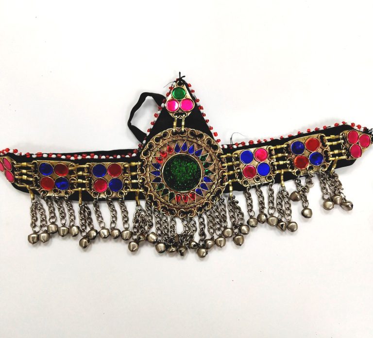 Antique Three Layer Necklace Set (Necklace, Head Piece, Ear Ring)