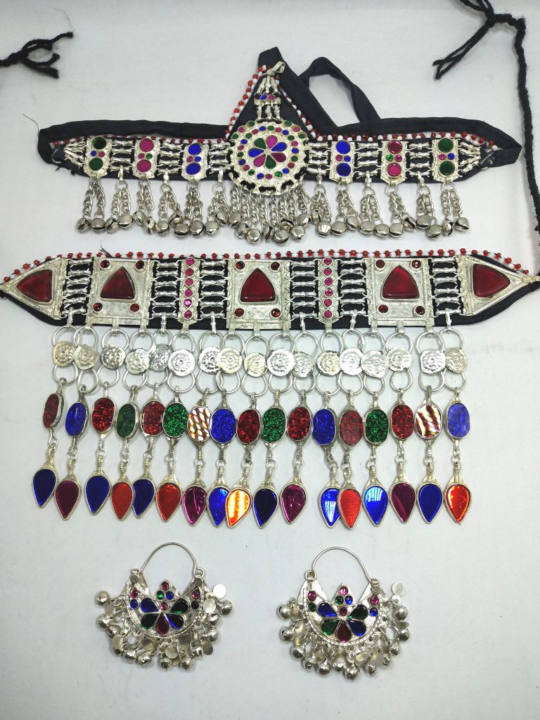 Crystal Work Tribal Necklace Set