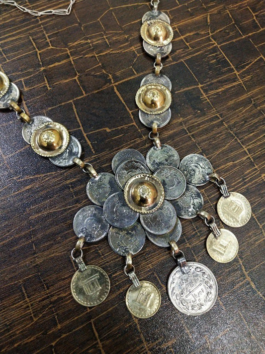 Coins Bunch Tribal Necklace