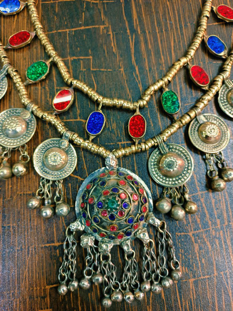 Turkman Beads Multi Crystal Choker