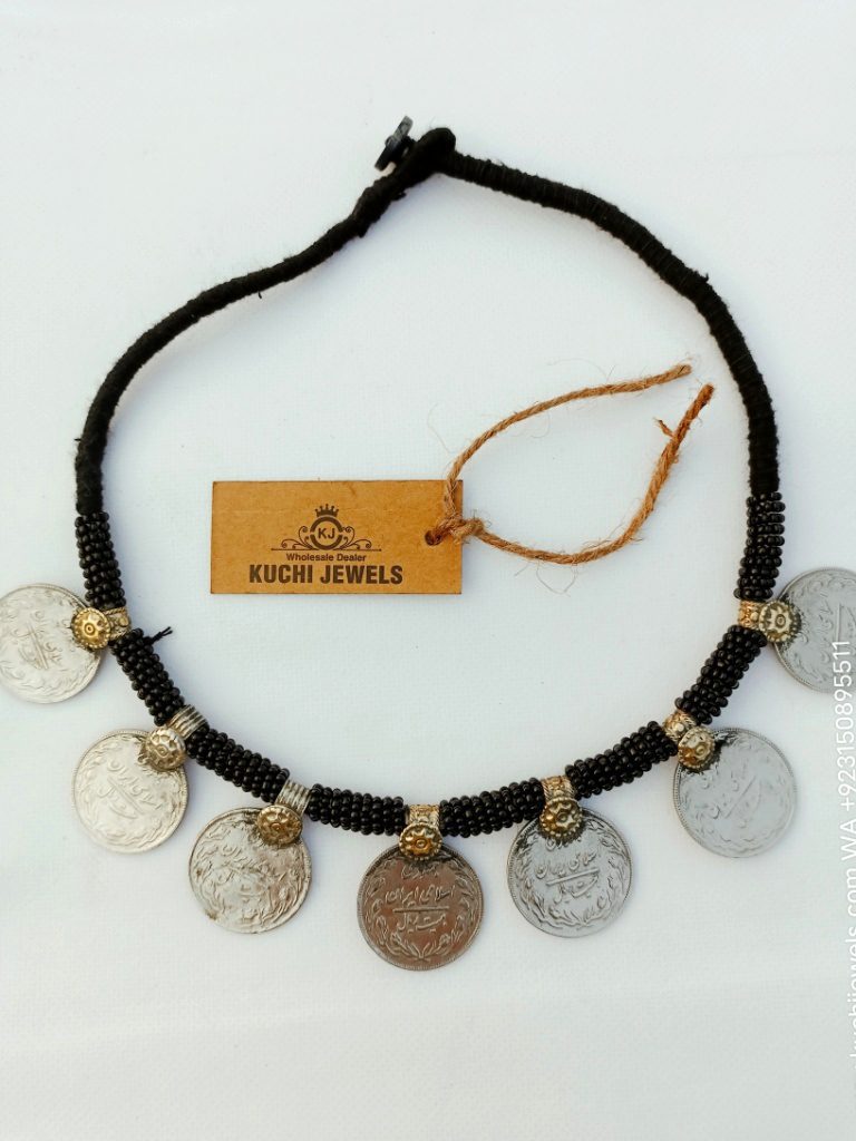 Old Antique Coins Kuchi Choker