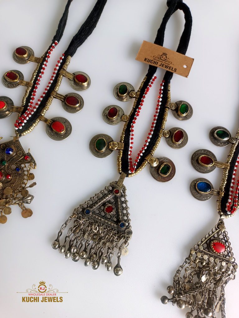 Multi Pendant And Coins Tribal Necklace