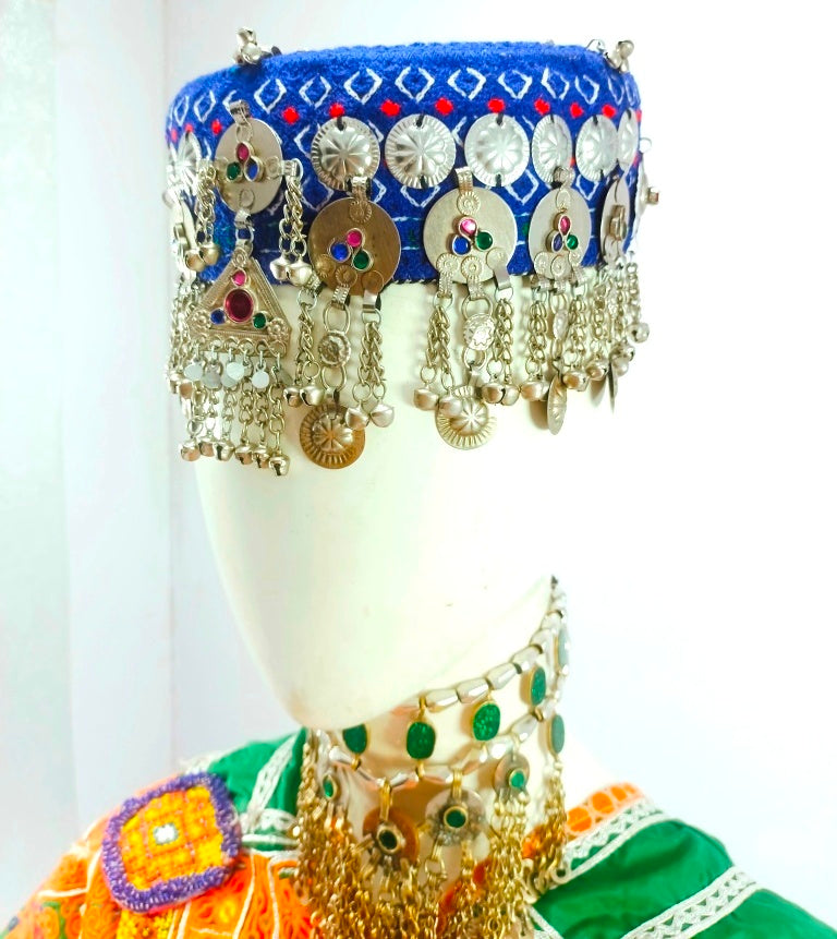Kuchi Afghani Round Metal Accessories Cap