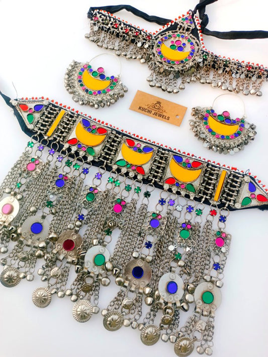 Wedding Season Mehndi Function Afghan Choker Set