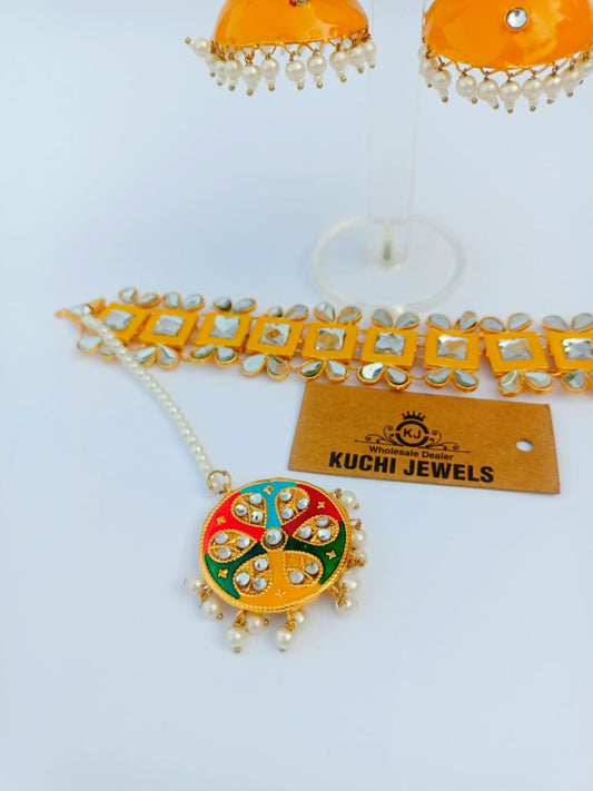 Bahawalpuri Multi Color Cultural Choker Set