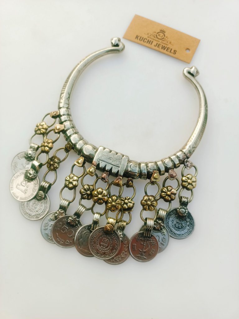 German Silver Kohistani Coins Hasli Choker