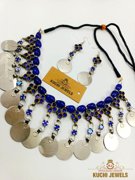 Kashmiri Stylish Coins Choker Set