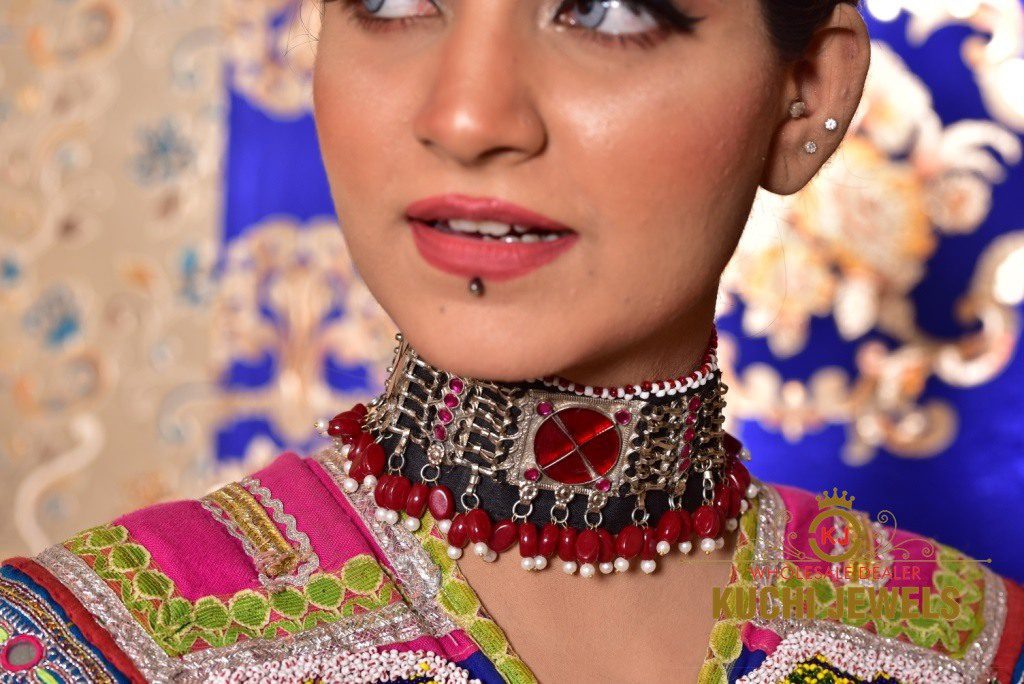 Kuchi Tribal Multi Color Choker