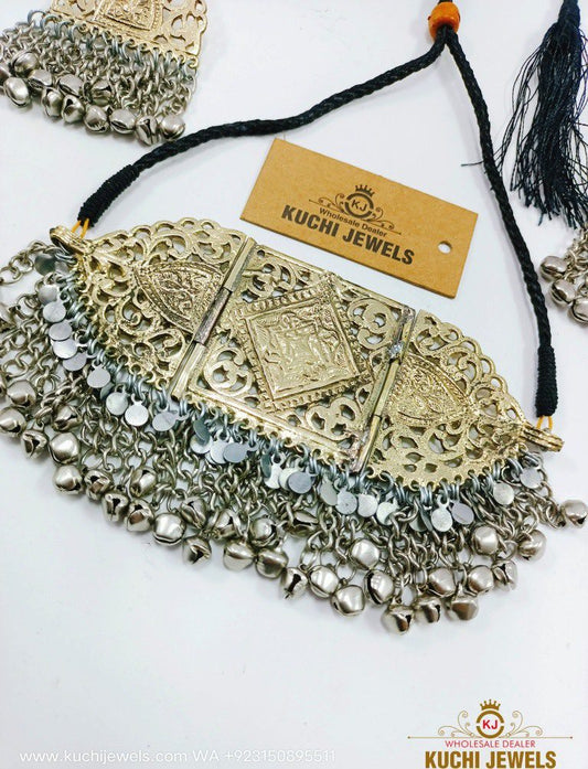Metal Bells Boho Choker Set