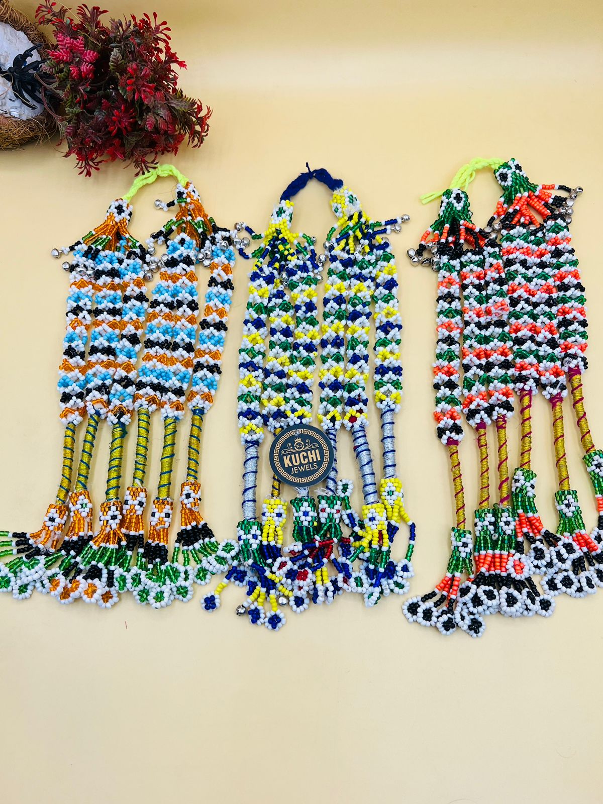 Multi Color Beads Handmade Long Tassel For Dresses