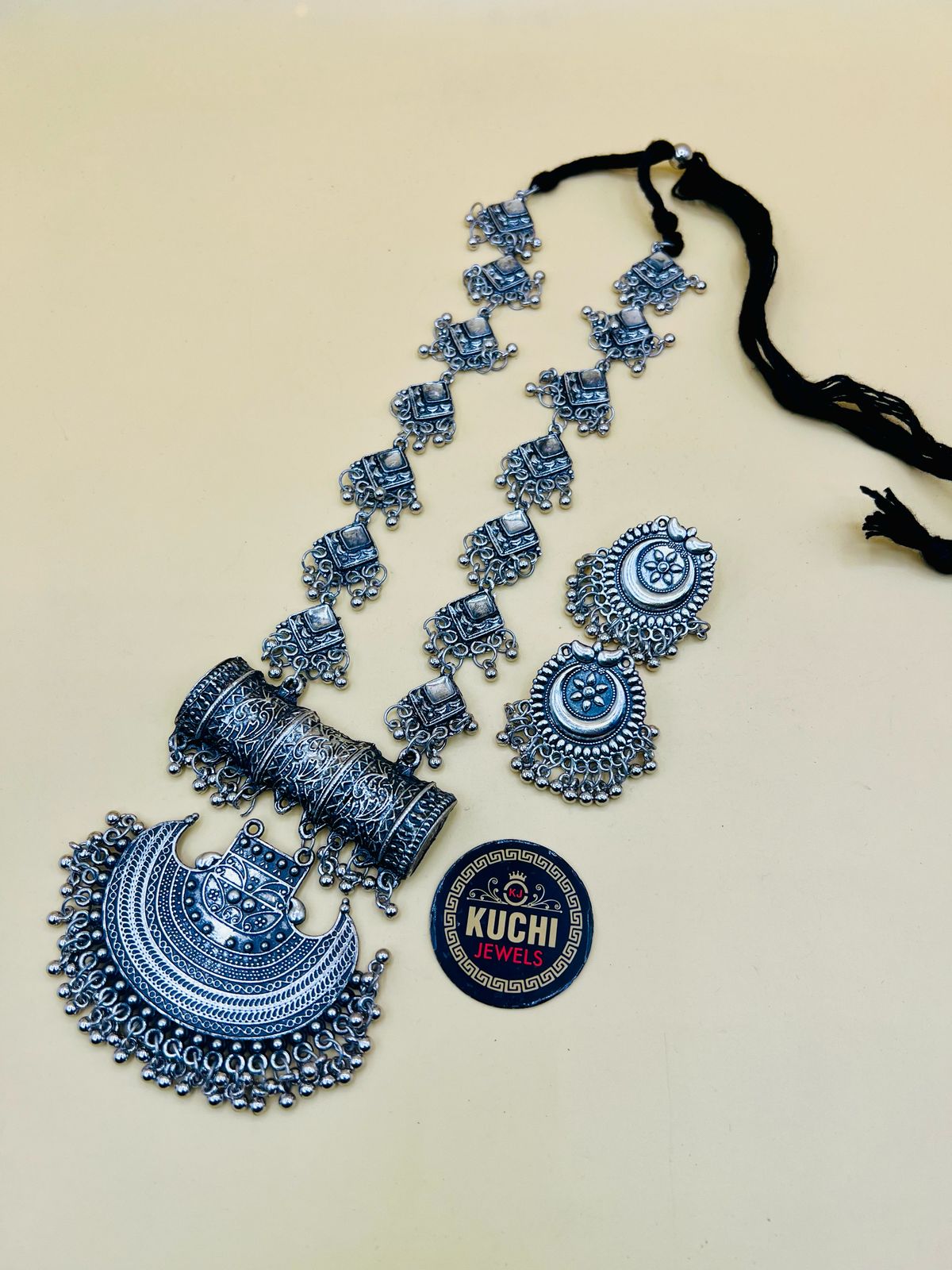 Oxidized Indian Necklace Set