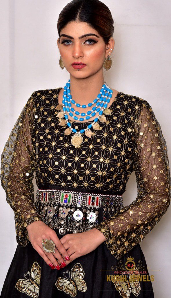 Royal Beads and Indian Coin Necklace Set
