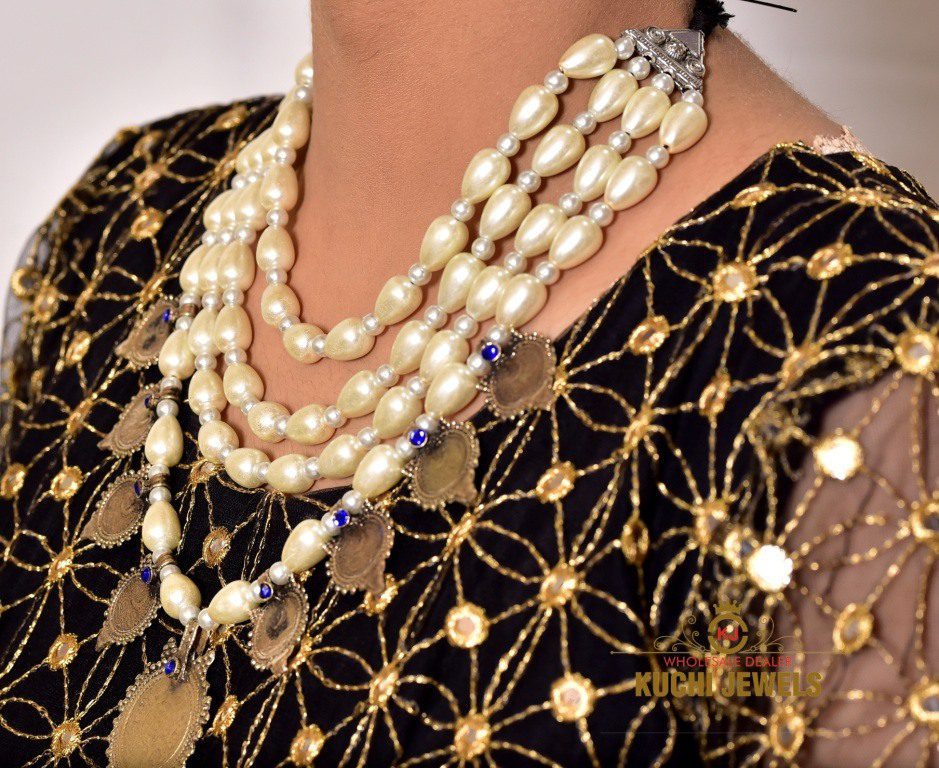 Royal Beads and Indian Coin Necklace Set