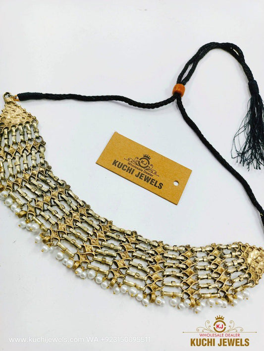 Smart Beads Golden Choker