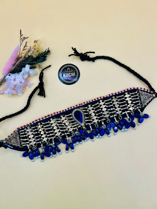 Solid Colors Beads Golden Choker