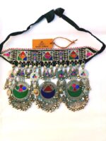 Three Moon Pendant and Bells Kuchi Choker