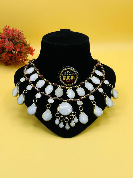 Traditional Synthetic Stone Necklace