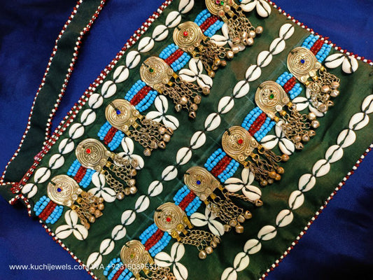 Tribal Handmade Shell And Metal Bag