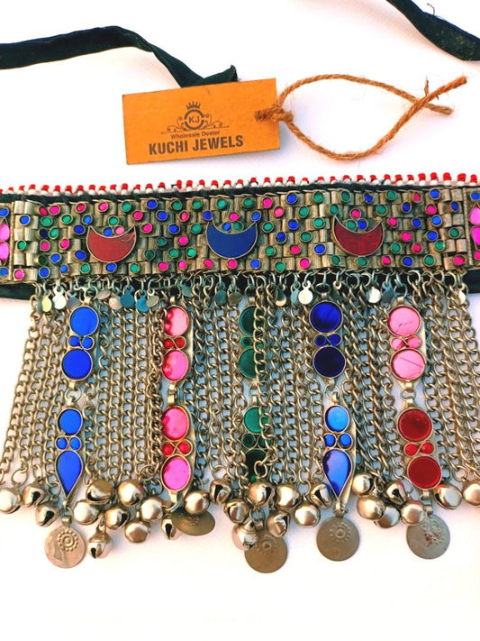 Vintage Style Bells and Crystal Beads Choker