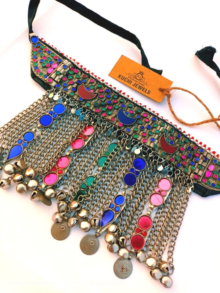 Vintage Style Bells and Crystal Beads Choker