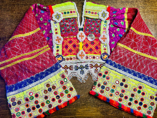 Afghan Vintage Handmade Neckline With Sleeves new