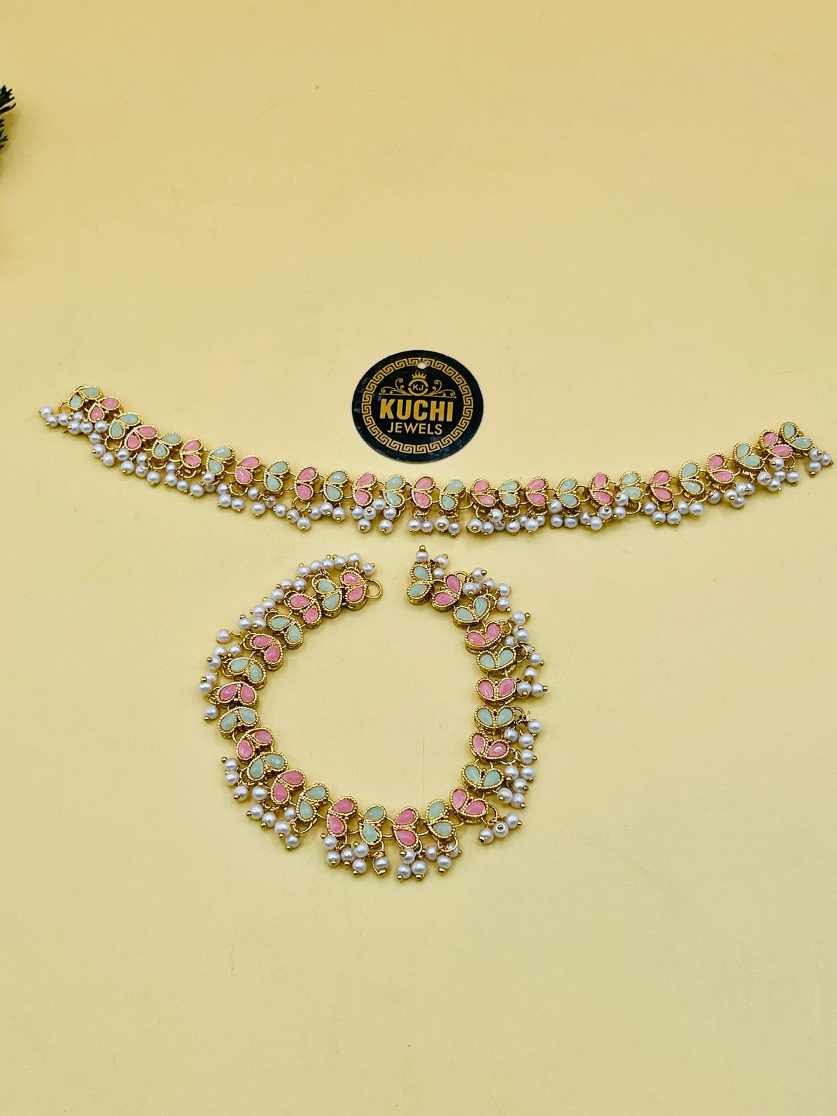 Multi Mirror Color Anklet Pair