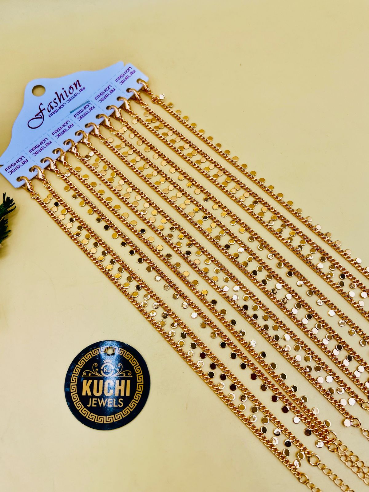 Unique Style Metal Anklet Pair