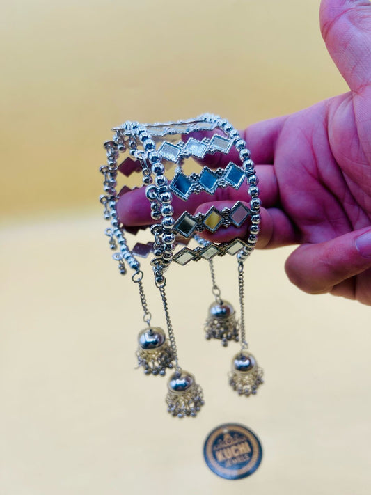 Mirror Work And Jhumki Bracelet
