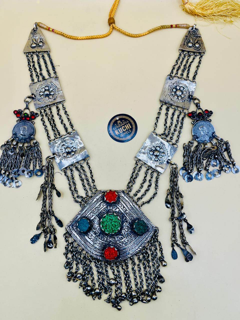 Antique Handmade Turkman Necklace